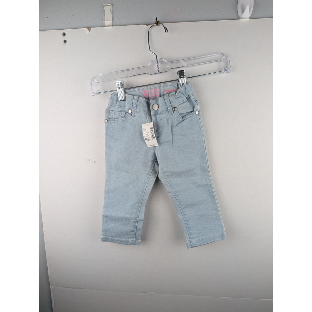The Childrens Place Baby Girls Light Wash Skinny Jeans 12-18 Months NWT